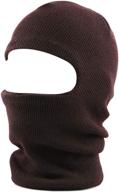 🎩 the hat depot thick and long face ski mask [made in usa] - unisex logo