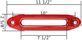 img 2 attached to 🚜 Алюминиевый роликовый накладной блок Astra Depot 10" красного цвета с грузоподъемностью 8000-15000 фунтов - идеальное решение для ATV UTV синтетического лебедочного троса