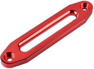 🚜 astra depot 10" red aluminum hawse fairlead with 8000-15000 lbs capacity - ideal for atv utv synthetic winch rope cable logo