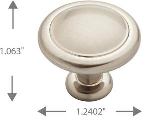 img 1 attached to 🔘 Premium Satin Nickel Kitchen Cabinet Knobs - 1-1/4" (32mm), 25-Pack Drawer Knobs by Franklin Brass