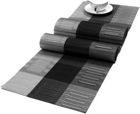 img 2 attached to SHACOS Placemats Runner Dining Resistant