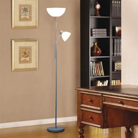 img 1 attached to 💡 Light Accents Susan Adjustable Silver Floor Lamp: Modern 72" Tall Standing Lamp with Side Reading Light - Ideal for Living Room and Office