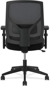 img 1 attached to 🪑 HON Crio High-Back Fabric Mesh Task Chair for Office Desk - Black (HVL581)