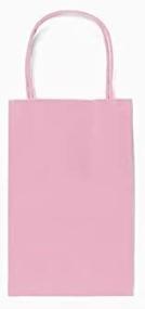 img 3 attached to Premium 12CT Small Light Pink Biodegradable Paper: Food Safe Ink, Sturdy & Thicker Quality, Colored Handle Kraft Bag