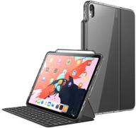 чехол i-blason halo v2.0 серии 11 дюймов для ipad pro 2018, черного цвета, предназначенный для smart keyboard, совместимый с официальным smart folio, с держателем для карандаша логотип