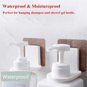 img 2 attached to 🚿 Efficient Shower Gel Bottle Rack and Seamless Hanging Bracket for Bathroom Wall - 3 Pack