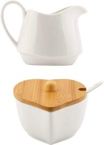 img 1 attached to 🥣 TIANGR Sugar Bowl Creamer Spoon: A Stylish and Functional Addition to Your Tableware Collection