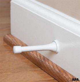 img 1 attached to 🚪 Ilyapa Heavy Duty Door Stops - 10 Pack of 2 ⅞ Inch Spring Door Stops - Traditional Rubber Bumper Door Stoppers in White