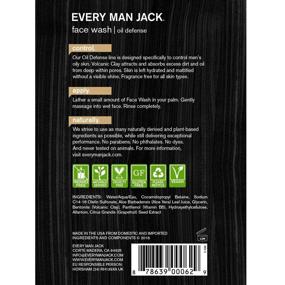 img 3 attached to 🌋 Refreshing Every Man Jack Volcanic Clay Face Wash - 5-ounce Oil Defense for Fragrance Free Deep Cleanse