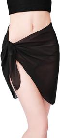 img 2 attached to 👙 CHIC DIARY Women's Swimwear Chiffon Pareo Beach Cover Up Sarong Wrap Skirt for Bikini Swimsuit