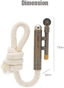 img 1 attached to 🔥 Vintage Lighter Retro Trench Rattlesnake Rope Velvet Metal Lighter Fire Starter for Camping Outdoors - No Kerosene/Gas Required, #1 Choice