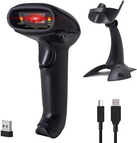 img 4 attached to 📟 Symcode 2-in-1 Wireless Barcode Scanner with Stand - Efficient and Versatile USB Barcode Reader