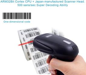 img 3 attached to 📟 Symcode 2-in-1 Wireless Barcode Scanner with Stand - Efficient and Versatile USB Barcode Reader