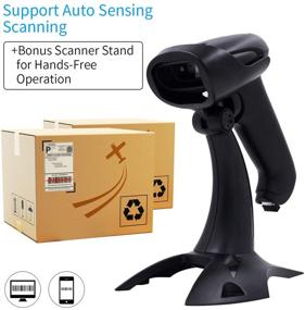 img 1 attached to 📟 Symcode 2-in-1 Wireless Barcode Scanner with Stand - Efficient and Versatile USB Barcode Reader