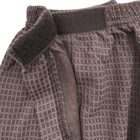 img 2 attached to 🏽 Canyon Rose Waffle Weave Long Spa Wrap - Luxurious Waffle Knit, Brown, One Size Fits Most