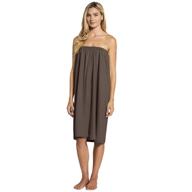 🏽 canyon rose waffle weave long spa wrap - luxurious waffle knit, brown, one size fits most логотип