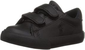 img 4 attached to 👟 Polo Ralph Lauren Boys' Tumbled Sneaker Shoes