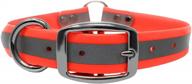 regal dog products heavy-duty reflective collar – adjustable with metal buckle, center ring | anti-odor, chew proof, waterproof for small, medium & large dogs logo