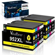 valuetoner 952xl remanufactured ink cartridges - high yield replacement for hp 952 xl - 8 pack for pro officejet printers 8710 8720 7740 8740 7720 8730 logo