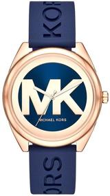 img 3 attached to Michael Kors Three Hand Gold Tone MK7140