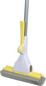 img 2 attached to Casabella Basics Ratchet Roller 🧽 Mop, Silver & Yellow, Single Pack