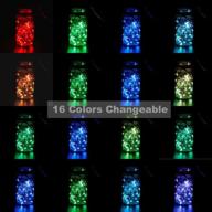 cylapex color changing fairy lights - 2 set, battery operated twinkle lights with remote, 16 colors, 50 led on 16.4ft 4 wires, waterproof string lights for bedroom, christmas, patio - powered by 3aa batteries логотип