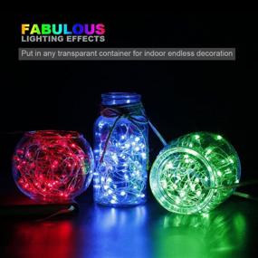 img 3 attached to CYLAPEX Color Changing Fairy Lights - 2 Set, Battery Operated Twinkle Lights with Remote, 16 Colors, 50 LED on 16.4FT 4 Wires, Waterproof String Lights for Bedroom, Christmas, Patio - Powered by 3AA Batteries