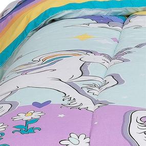 img 2 attached to 🦄 Enchanting Twin Bedding Set: Kidz Mix Magical Unicorn Bed in a Bag