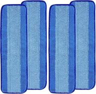 🧹 fullclean microfiber mop pads - 4 pack compatible with bona, ideal replacement for hardwood floors, bona microfiber & spray mop, e-cloth, rubbermaid, turbo, norwex - 18 inch logo