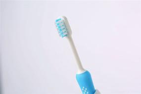 img 1 attached to Japan Pigeon Baby Training Toothbrush Set Step 4 (Blue) - Ideal for Children aged 16 Months and Above, Boost Oral Care Efforts