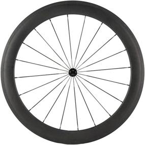 img 3 attached to Ultimate Speed and Performance: Queen Bike 700c 60mm 3k Superlight Carbon Clincher Wheelset for Cycling and Racing - 20/24h