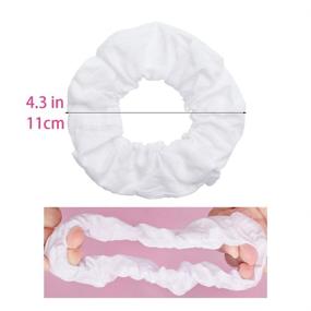 img 3 attached to 🎀 20 Pack White Scrunchies: Perfect Tie Dye Party Hair Accessories for Women