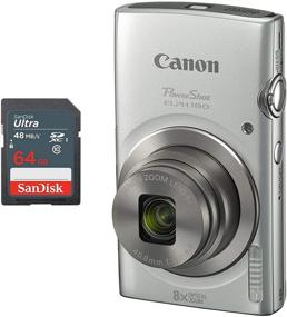 img 1 attached to Цифровая камера Canon PowerShot ELPH 180 с картой памяти на 64 ГБ - серебристая