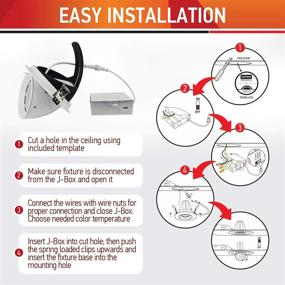 img 1 attached to OSTWIN 5 Inch LED Gimbal Recessed Light