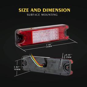 img 2 attached to 🚦 Enhance Safety with VehiCode LED Trailer Kit: Tail Brake, Rear Turn Signal & Reverse Backup Lights - Ideal for RVs, Campers, Trucks, and Vans - 2 Pack