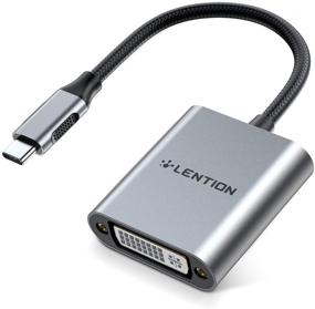 img 4 attached to Адаптер LENTION USB C к DVI - конвертер типа C к DVI для MacBook Pro 13/15/16 2021-2016 годов, нового iPad/Surface/Mac Air, Samsung S21/S20/S10/Note 21/20/10 - сертифицированный стабильный драйвер (CB-CU605) - цвет Space Gray.