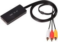 🔌 iseebiz hdmi to av cvbs cable: hdmi to rca converter adapter with pal/ntsc switch usb charging - supports 1080p 60hz source input for laptop dvd xbox one ps4 nintendo to old tv, hdtv, and projector logo