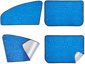 img 4 attached to 🌞 Aokway Car Sun Shade: Ultimate Protection for Baby - Rear/Front Window & Side Window Sunshades (4pcs)