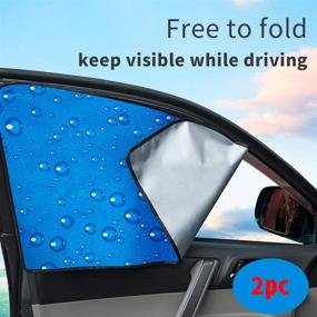 img 3 attached to 🌞 Автомобильное солнцезащитное устройство Aokway: идеальная защита для малыша - солнцезащитные экраны для заднего/переднего окна и боковых окон (4 шт)