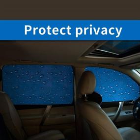 img 1 attached to 🌞 Автомобильное солнцезащитное устройство Aokway: идеальная защита для малыша - солнцезащитные экраны для заднего/переднего окна и боковых окон (4 шт)