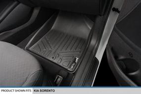 img 2 attached to 🏔️ MAXLINER All-Weather Custom Fit Black Floor Mat Liner Set for 2016-2020 Kia Sorento