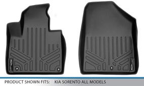 img 1 attached to 🏔️ MAXLINER All-Weather Custom Fit Black Floor Mat Liner Set for 2016-2020 Kia Sorento