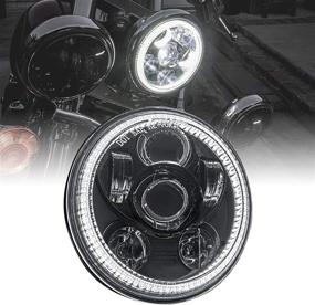 img 4 attached to LED Headlight Black Finish Compliant Motorcycle