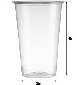 img 3 attached to 🥤 240-Pack Framo Clear Plastic Cups - 9 oz BPA-Free Disposable Glasses for Party, Picnic, BBQ, Travel, and Events - Ideal for Ice Tea, Juice, Soda, Coffee – Transparent