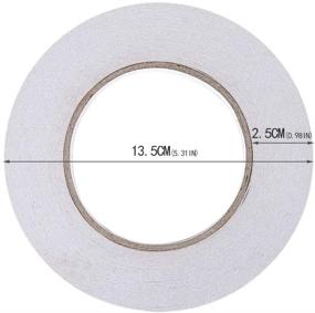 img 3 attached to 🎁 Premium Ultra Thin Double Sided Adhesive Tape - 1 Inch x 55 Yards | Long-lasting, Acid-free, and Heat Resistant | Ideal for Gifts, Photos, Scrapbooking, Documents, Wallpaper, Crafts, Cards, Boxes