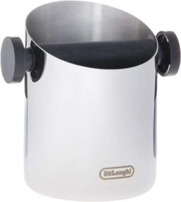 img 4 attached to ☕️ De'Longhi Stainless Steel Knock Box: Easy & Mess-Free Disposal of Coffee & Espresso Grounds, Removable Bar, Non-Slip Base, Dishwasher Safe - 4-inch Diameter