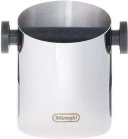 img 2 attached to ☕️ De'Longhi Stainless Steel Knock Box: Easy & Mess-Free Disposal of Coffee & Espresso Grounds, Removable Bar, Non-Slip Base, Dishwasher Safe - 4-inch Diameter