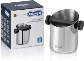 img 3 attached to ☕️ De'Longhi Stainless Steel Knock Box: Easy & Mess-Free Disposal of Coffee & Espresso Grounds, Removable Bar, Non-Slip Base, Dishwasher Safe - 4-inch Diameter