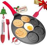 🥞 pancake smile pancake maker machine induction crepe pan with nonstick pancake griddle for children логотип