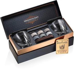 img 4 attached to 🥃 Premium Whiskey Stones Gift Set for Men - Classy Box, 6 Granite Round Whiskey Stones & 10oz Glasses - Ideal Whiskey Lovers Gifts For Men: Dad, Husband, Boyfriend
